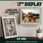 Cadre Pix-Star 17 pouces LUX chargeur EU + UK Cadre Pix-Star 17 pouces LUX chargeur EU + UK